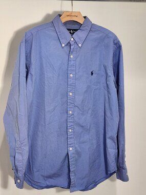 Y2K RALPH LAUREN POLO Classic Fit Button Down DRESS SHIRT Men's Size XL